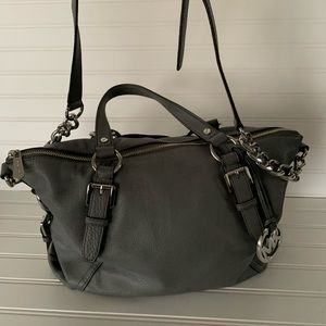 Michael Kors Tristan Medium Leather Conv Satchel